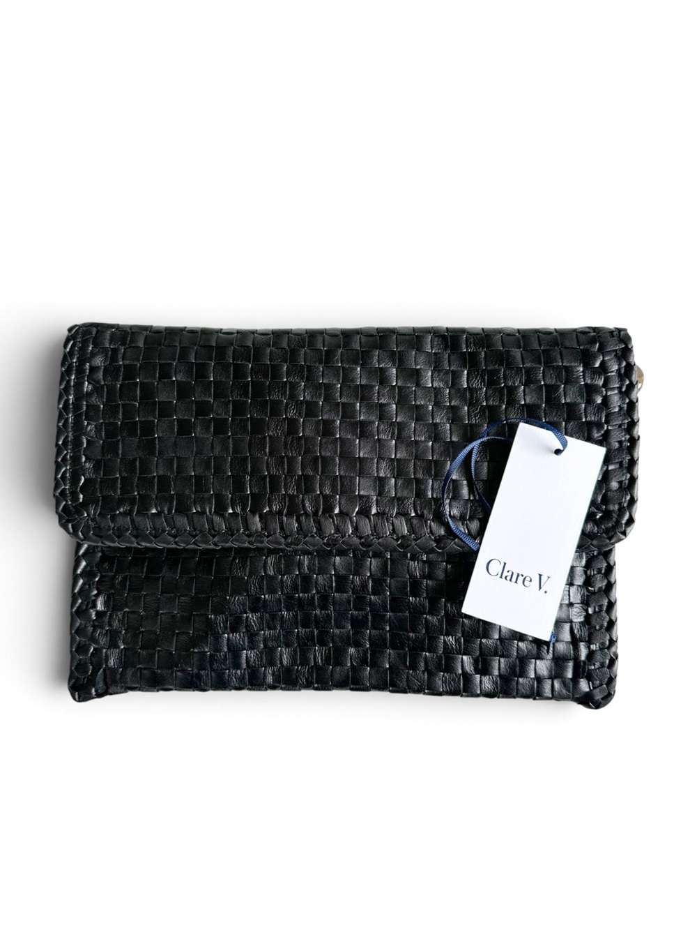 Clare V • Envelope Clutch Handbag
Black Woven Checker - Picture 2 of 13